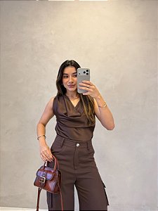 Blusa Regata Cetim Luna