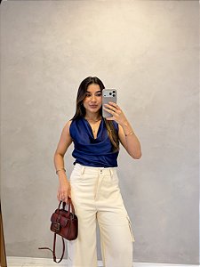 Blusa Regata Cetim Luna