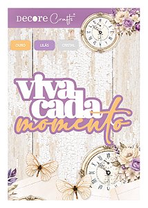 APLIQUE ACRÍLICO VIVA CADA MOMENTO - UNIDADE