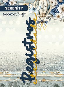 Aplique Acrílico Duplo Serenity  - Registros Eternidade - 3 unidades