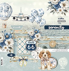 KIT Folhas Serenity - 18 Folhas - 3 unidades