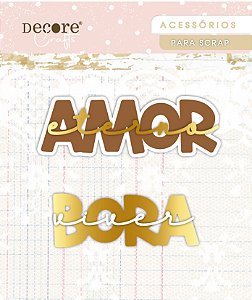 Aplique Acrílico Amor - 3 unidades