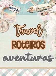 Aplique Acrílico Palavras - Colecionando Destinos | 5 unidades