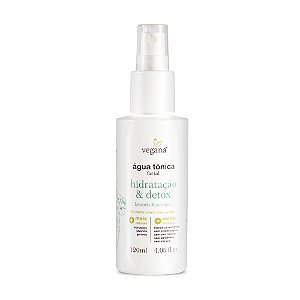 Água Tônica Facial Vegana Hidratação e Detox - 120ml