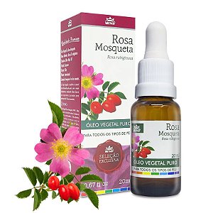 Óleo Vegetal de Rosa Mosqueta 20ml - Seleção Exclusiva