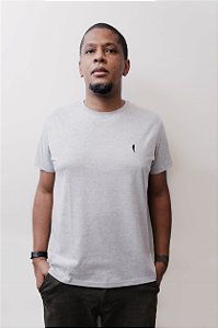 CAMISETA BÁSICA CINZA MESCLA