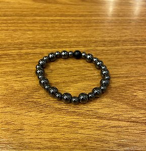 PULSEIRA ROCK COM HEMATITA/ONIX - PRETA