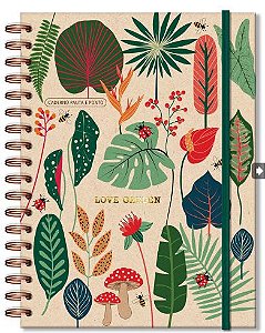 Caderno Pauta e Ponto Love Garden - Fina Ideia