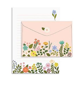 Papel de Carta Flores - Cartões Gigantes