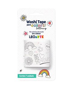 Washi Tape Colorir Lettering 50MM X 5M - Leonora