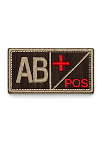 Patch Bordado Raiz Fator RH AB+