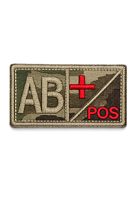 Patch Bordado Raiz Fator RH AB+