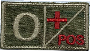 Patch Bordado Raiz Fator RH O+