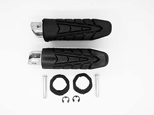 PEDALEIRA TRASEIRA COMPLETA ESPORTIVA FAN/TITAN 125/150 NXR BROSS 125/150 MODELO TITAN 160 DIREITA/ESQUERDA (PAR)