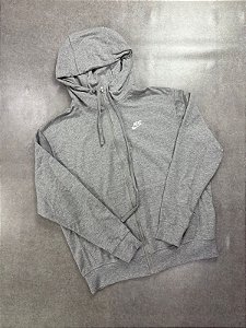 MOLETOM NIKE CLUB CINZA
