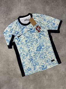Camisa Seleção Portugal II 2024/25 Branco e azul