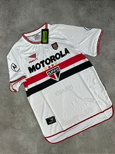 Camisa São Paulo FC retro branca motorola