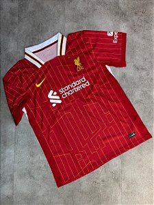 Camisa Nike Liverpool I 2024/25 Torcedor Pro Masculina