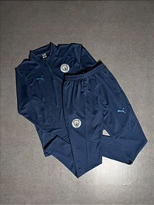 CONJUNTO DE TREINO MANCHESTER CITY AZUL MARINHO