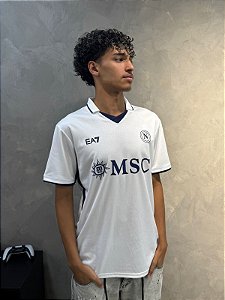 Camisa Napoli Stadium EA7  Branca 24/25 Torcedor