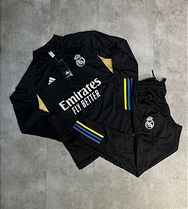 CONJUNTO REAL MADRID PRETO 25/26
