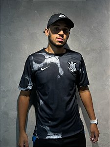 CAMISA CORINTHIANS PRÉ JOGO PRETA 25/26