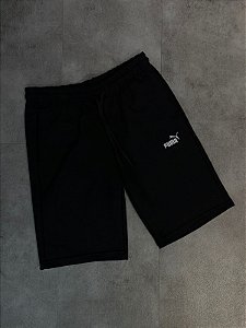 SHORTS MOLETOM PUMA PRETO