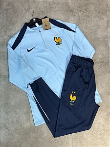 Conjunto Treino França Azul Claro 25/26