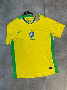 Camisa Nike Brasil I 2024/25 Torcedor Amarela