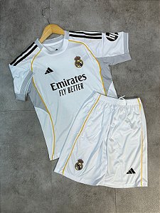 Kit infantil Real madrid branco 2025/26