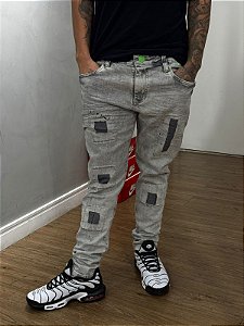 CALÇA BROW JEANS 9012 CINZA CLARA