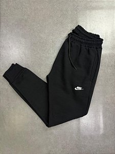 CALÇA NIKE CLUB PRETA MOLETOM
