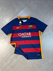 Camisa Barcelona Listrada Neymar Jr Retro