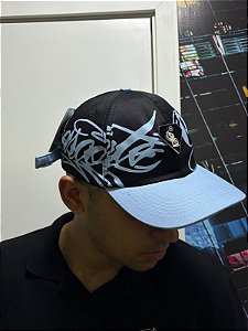 Boné Osasco Corte preto/azul