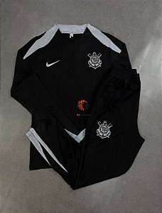 CONJUNTO DE TREINO CORINTHIANS PRETO 2025