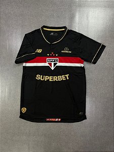 Camisa São Paulo 25/26 s/n° nb BRANCO/VERMELHO/PRETO HOME JOGADOR