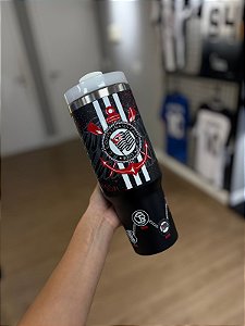 COPO TERMICO CORINTHIANS PRETO AGUIA NOVO CANUDO