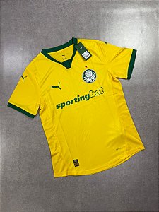 CAMISA PALMEIRAS MODELO JOGADOR  AMARELA 2025/26