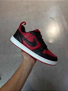 TENIS NIKE COURT VISION BOROUGH VERMELHO/PRETO