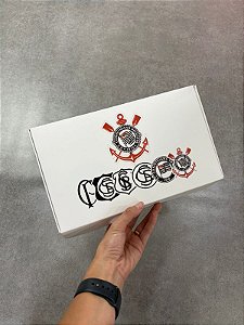 CAIXA DE PRESENTE CORINTHIANS ESCUDO BRANCA