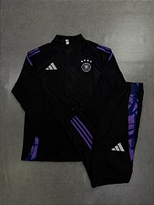 Conjunto de treino Alemanha Preto/Roxo