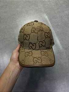 Bone Gucci Gg Supreme Marrom