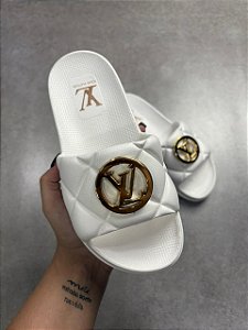 Chinelo Slide LV Branco