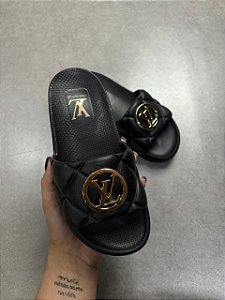 Chinelo Slide LV Preto