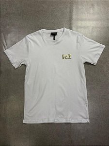 Camisa Armani EA7 Branca e Dourada