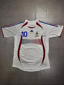 Camisa Retrô França 2006 Branca e Vermelha