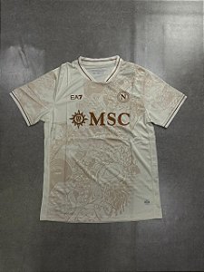 Camisa Napoli Oficial 25 Torcedor Bege