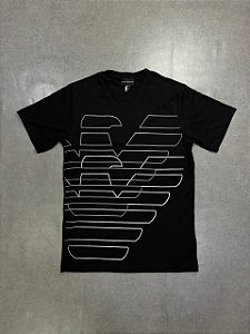 Camisa Emporio Armani  Large Eagle Preta