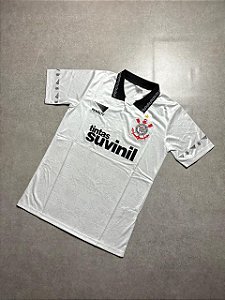 Camisa Corinthians Retrô 1995/96 Suvinil Branca