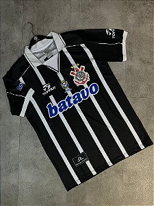 CAMISA CORINTHIANS LISTRADA BATAVO PRETA